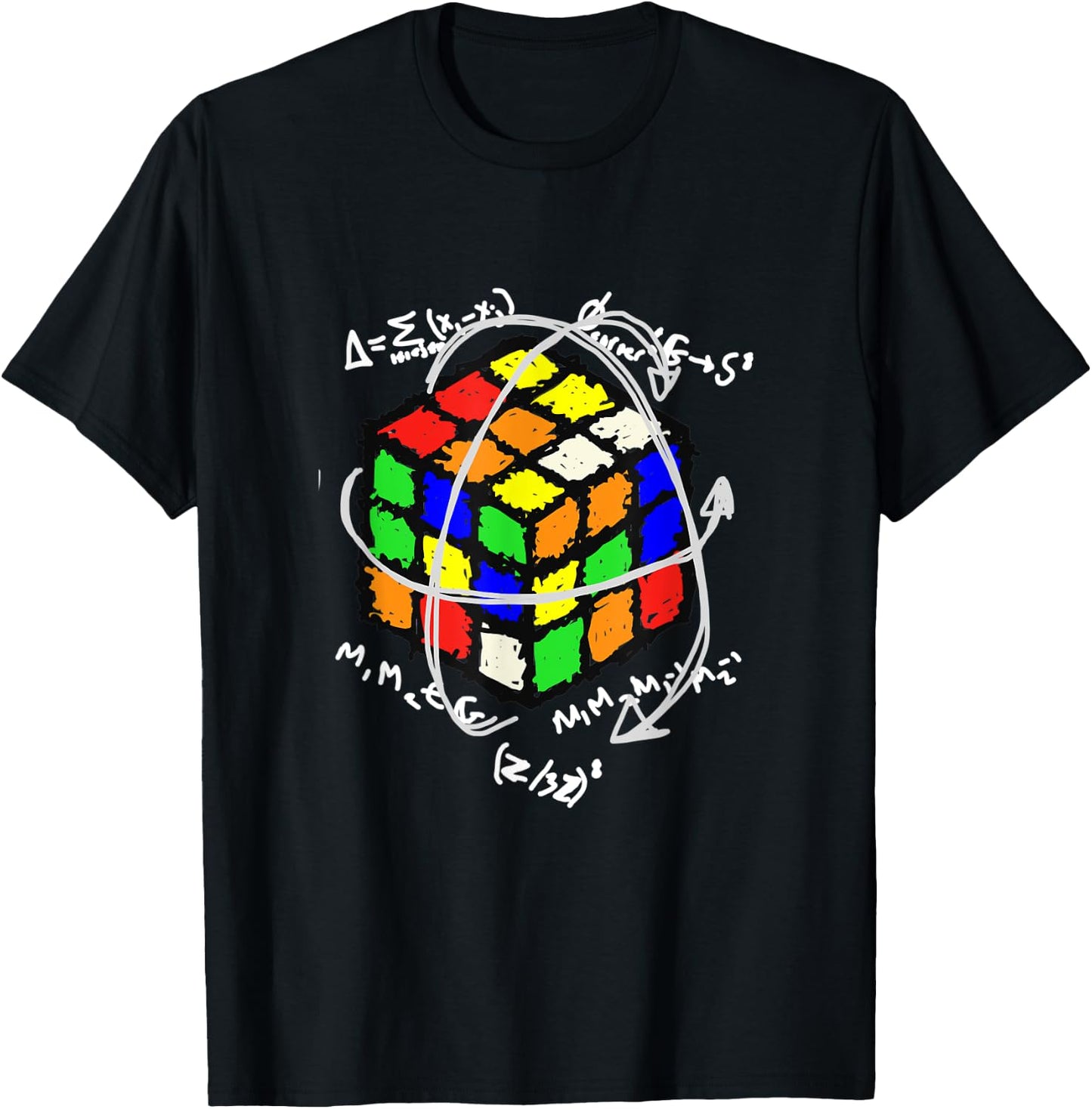 Funny Sheldon Nerdy Puzzle Cube Group Theory Math Teacher T-Shirt - T-Shirt | Black