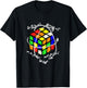 Funny Sheldon Nerdy Puzzle Cube Group Theory Math Teacher T-Shirt - T-Shirt | Black