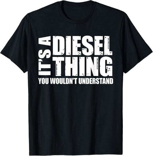 It's A Diesel Thing, Diesel Truck Gift Roll Coal Smoke Gift T-Shirt - T-Shirt | Black