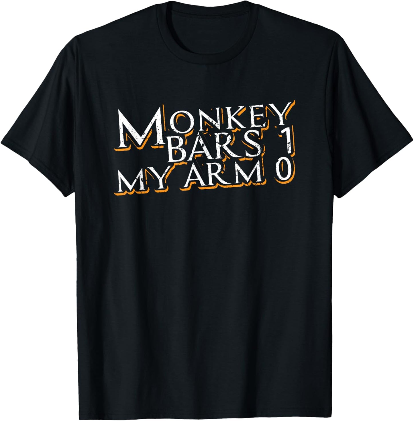 Broken Arm Leg Monkey Bars Get Well Soon Recovery Kids T-Shirt - T-Shirt | Black