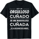 Camisetas de Regalo Brother in Law o Sister in Law Men's Classic Fit Black Letter Print T-Shirt - T-Shirt | Black