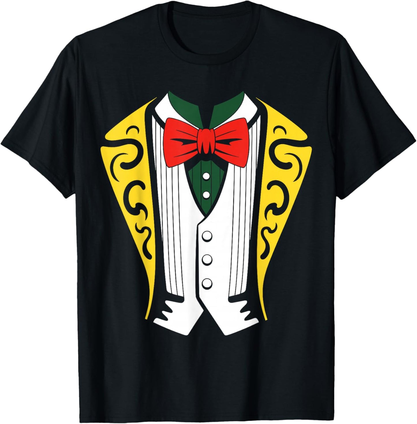 Mariachi Costume, Easy Lazy Mariachi Halloween T-Shirt - T-Shirt | Black