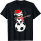 Dabbing Snowman Soccer Shirt T-Shirt - T-Shirt | Black