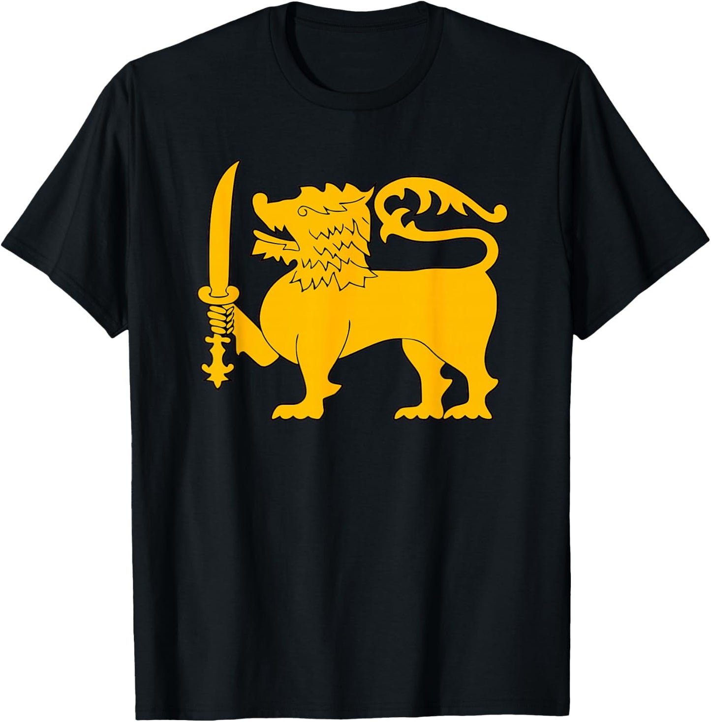 Sri Lanka Lion Flag - Sinha Flag T-Shirt - T-Shirt | Black
