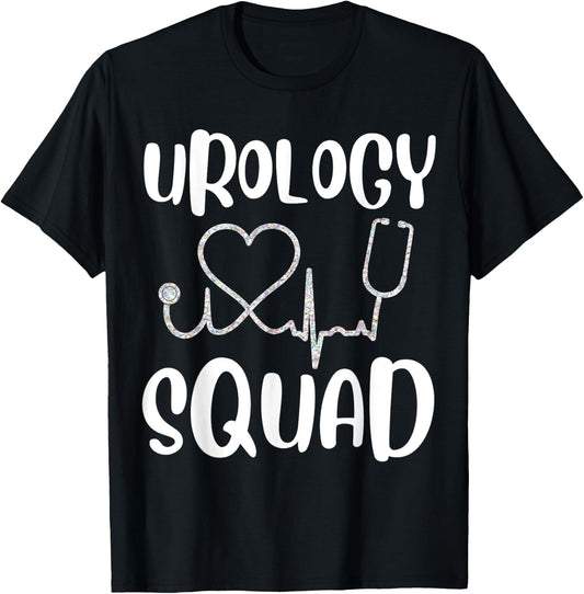 Urology Squad Funny Cute Urologist Nurse Doctor Gift T-Shirt - T-Shirt | Black