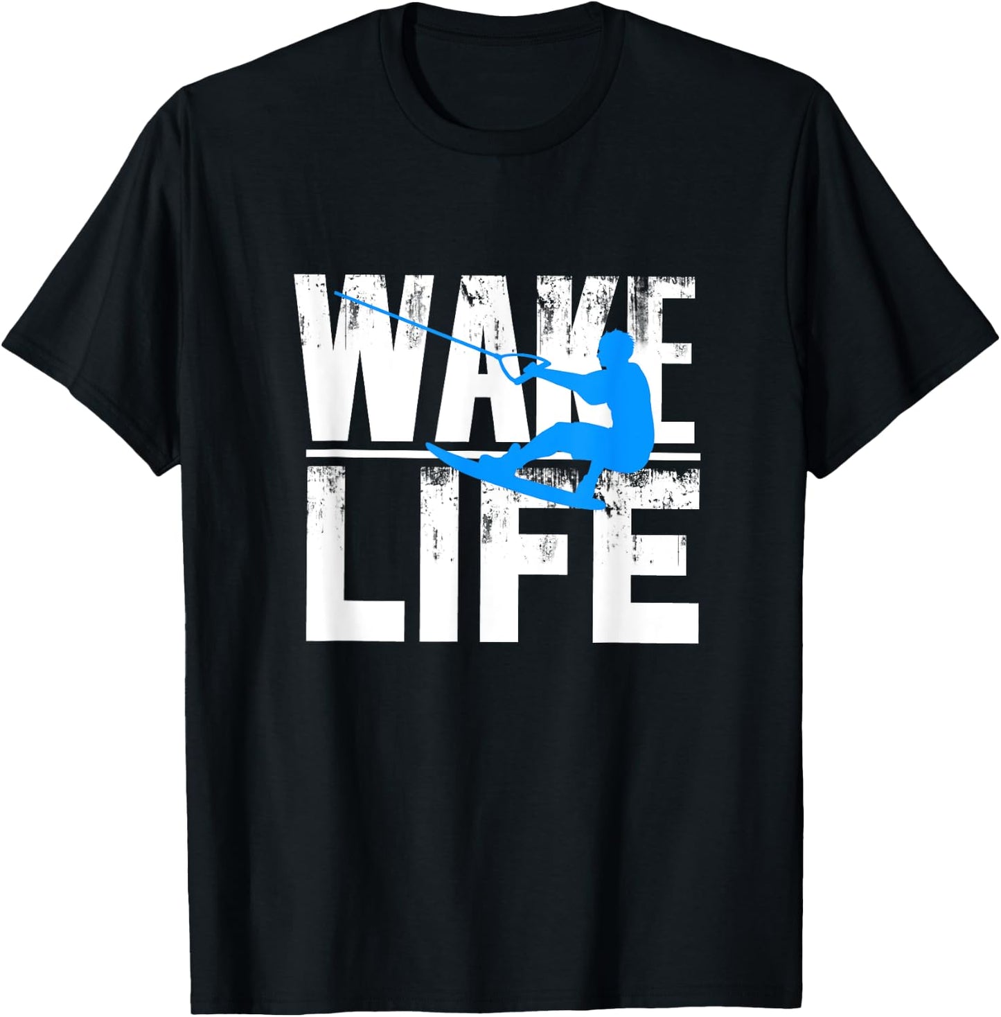 Wake Surfing Life Gift Shirt Boat Lake Wakesurfing T-Shirt - T-Shirt | Black