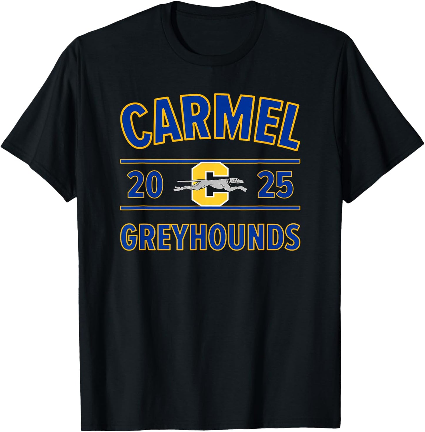 Carmel Greyhounds Logo 2025 HS T-Shirt - T-Shirt | Black