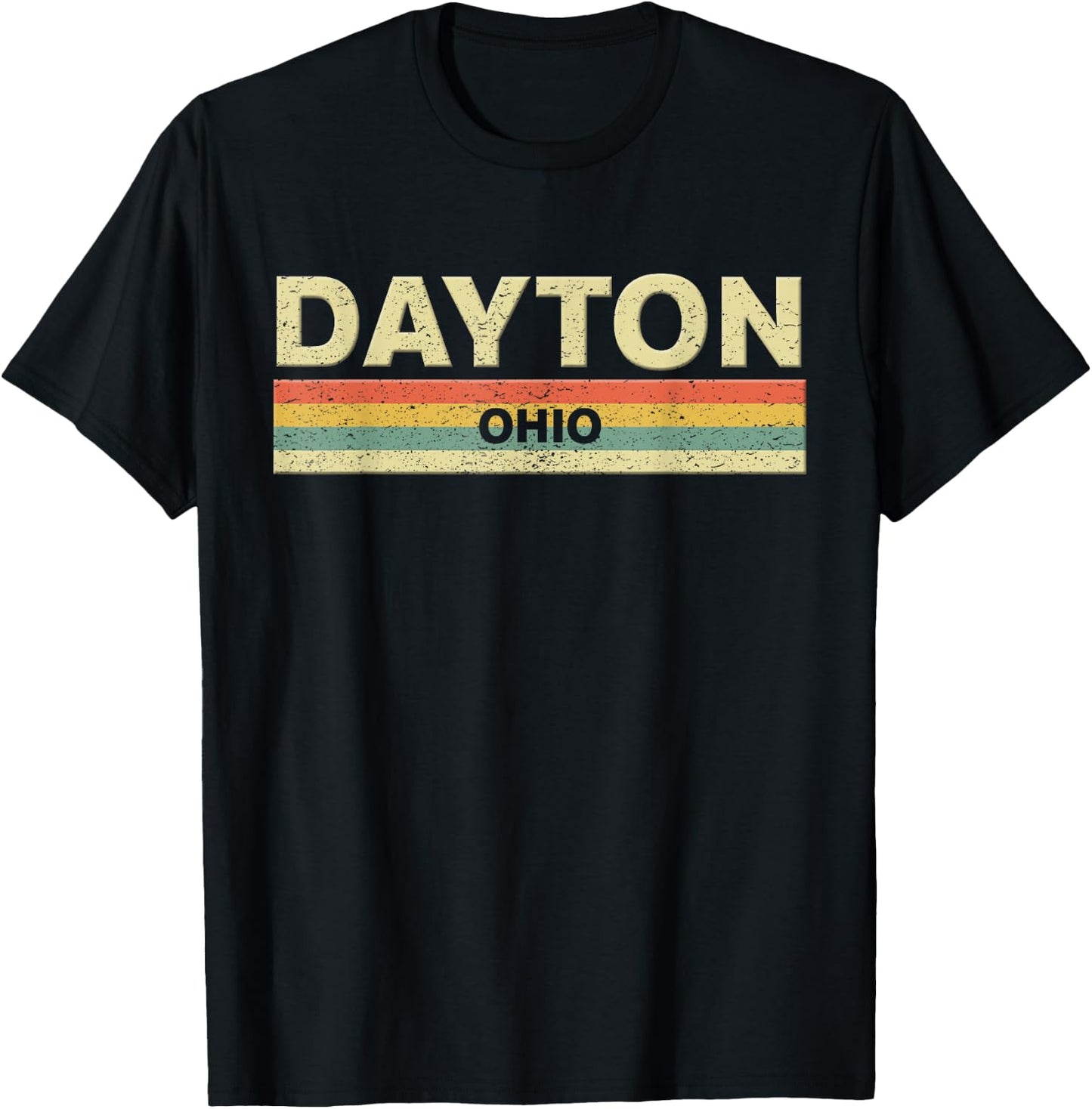 Dayton Ohio Shirt. Vintage Retro 70s 80s T-Shirt - T-Shirt | Black