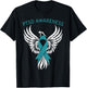 Rise of The Phoenix PTSD Awareness Month Teal Ribbon T-Shirt - T-Shirt | Black