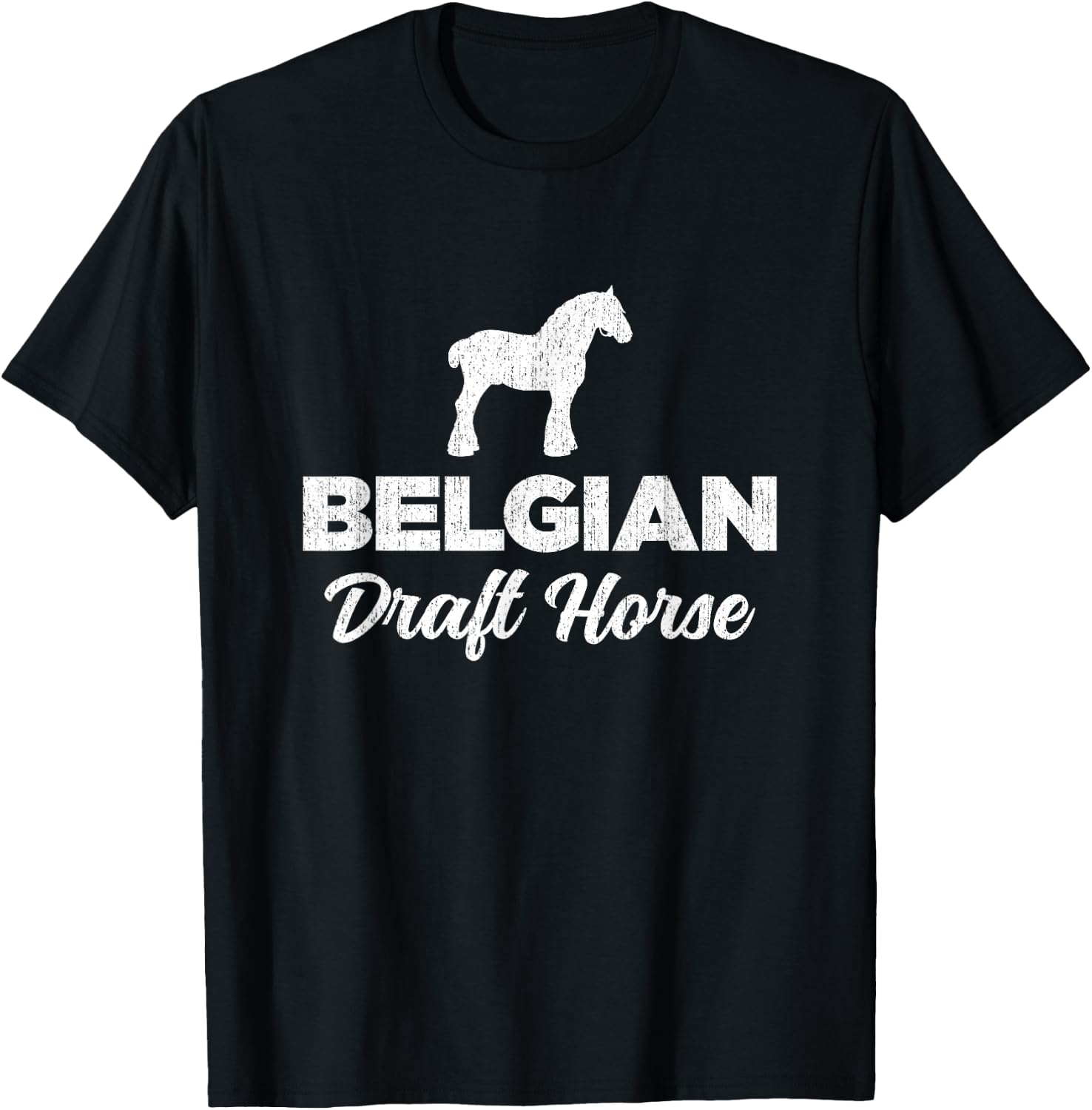 Belgian Draft Horse T-Shirt - T-Shirt | Black