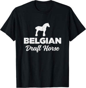 Belgian Draft Horse T-Shirt - T-Shirt | Black