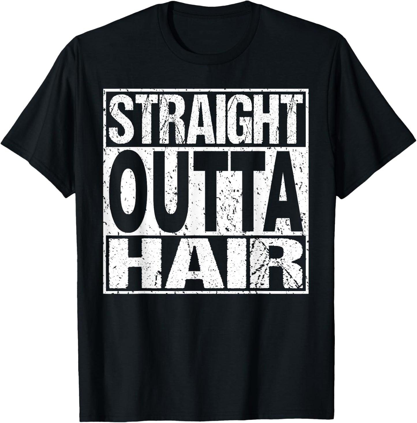 Bald Guy T Shirt Hair Loss Baldness Funny Joke Gift T-Shirt - T-Shirt | Black