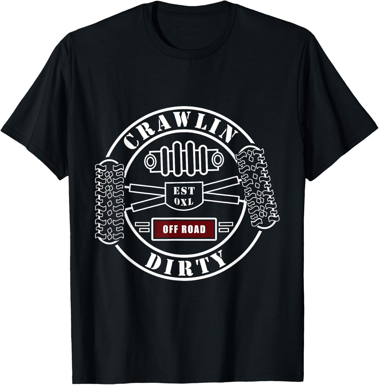 Big Tires Off-Road RC Rock Crawling 4x4 Four Wheel T-Shirt - T-Shirt | Black