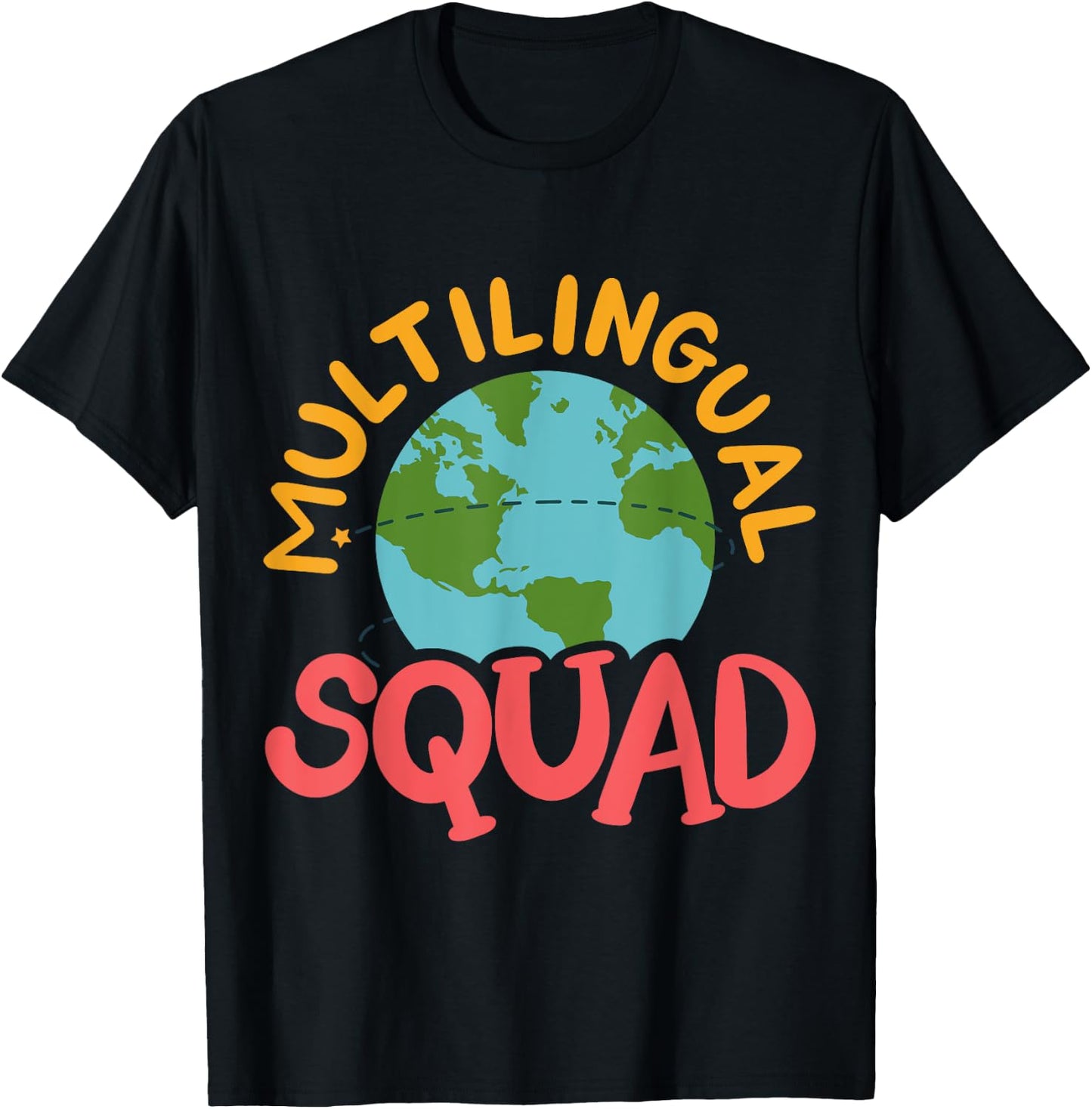 Multilingual Squad T-Shirt - T-Shirt | Black