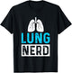 SHIRTSIDE Respiratory Therapist RT Gifts - Men's Black Cotton - Short Sleeve - Small - Fun Respiratory Therapist Design T-Shirt - T-Shirt | Black