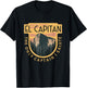 Only Captain I Salute El Capitan Rock Climber Yosemite T-Shirt - T-Shirt | Black