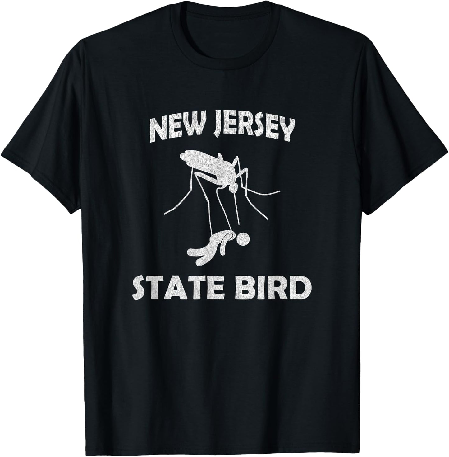 New Jersey Mosquito State Bird Funny Outdoors T-Shirt - T-Shirt | Black