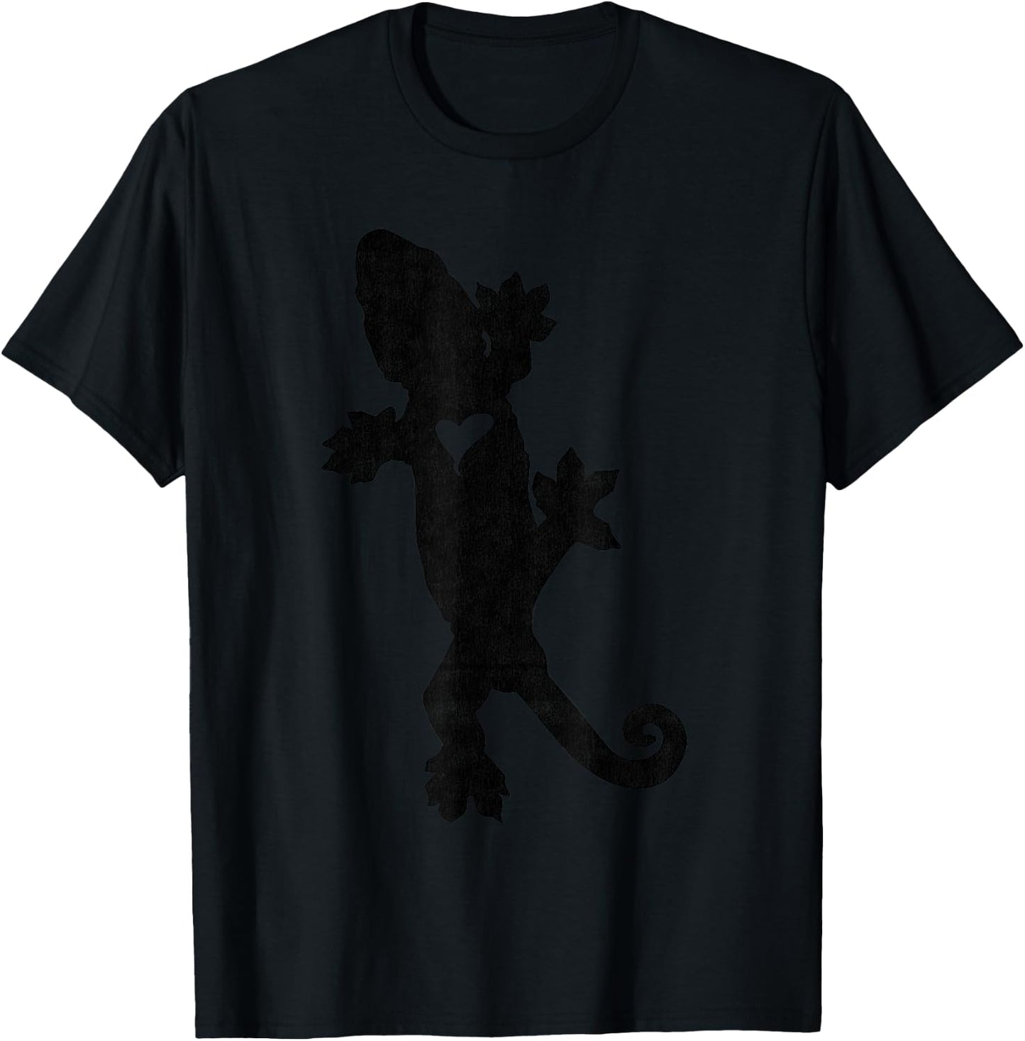 Leachie New Caledonian Gecko Artsy distressed T-Shirt - T-Shirt | Black