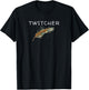 Twitcher Bird Watcher Gift Nature Lovers Feather T-Shirt - T-Shirt | Black