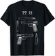 TT33 Tokarev blueprints, range T-Shirt - T-Shirt | Black