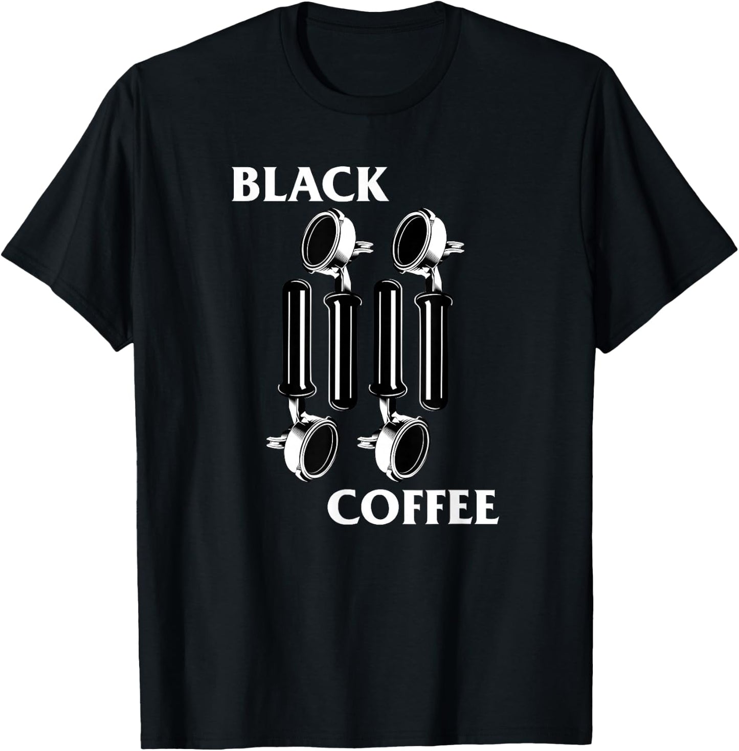 Retro Punk Rock Flag Espresso Black Coffee Lover T-Shirt - T-Shirt | Black