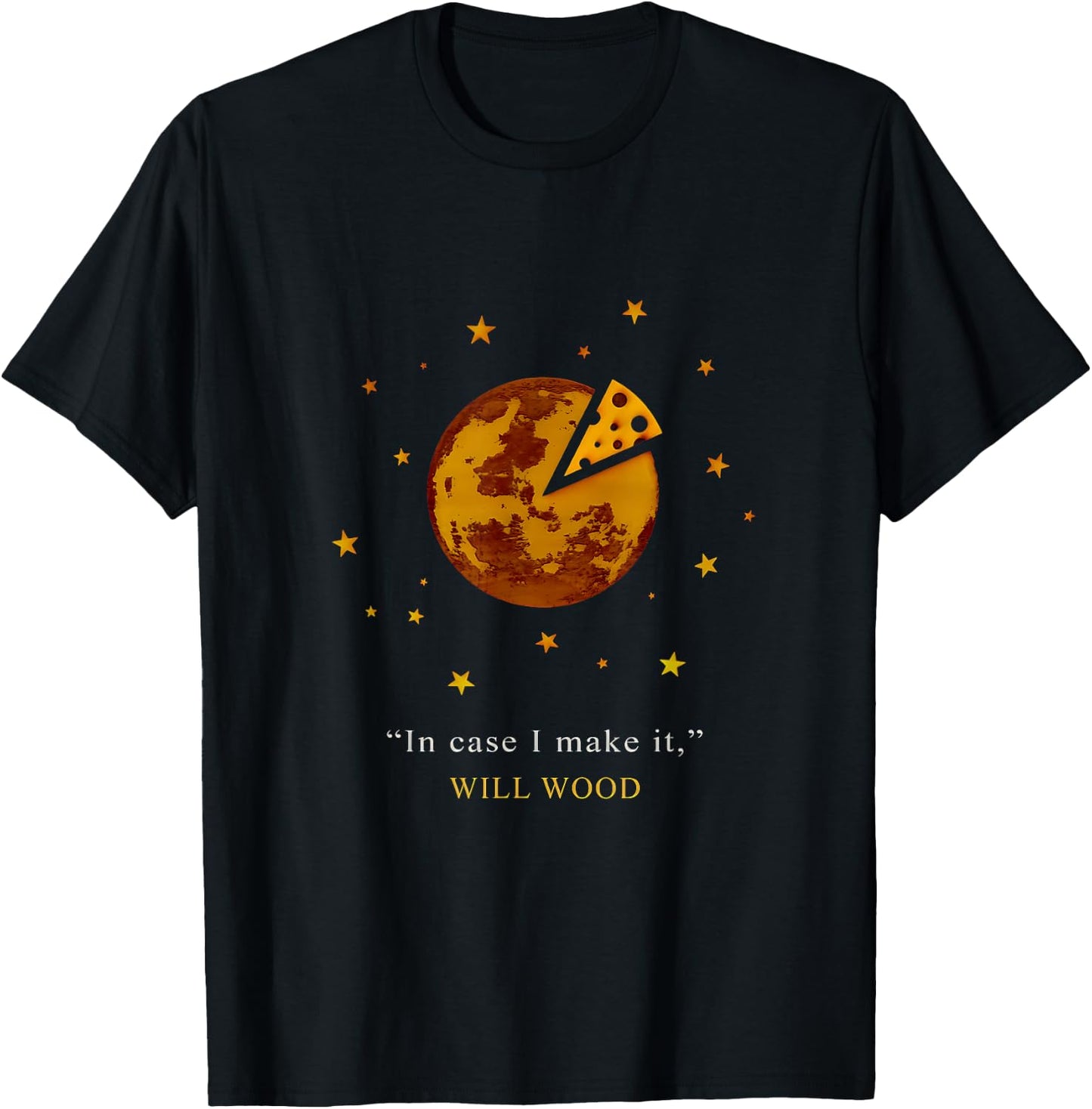 Meditation In Case I Make It Will Basic Wood Funny T-Shirt - T-Shirt | Black