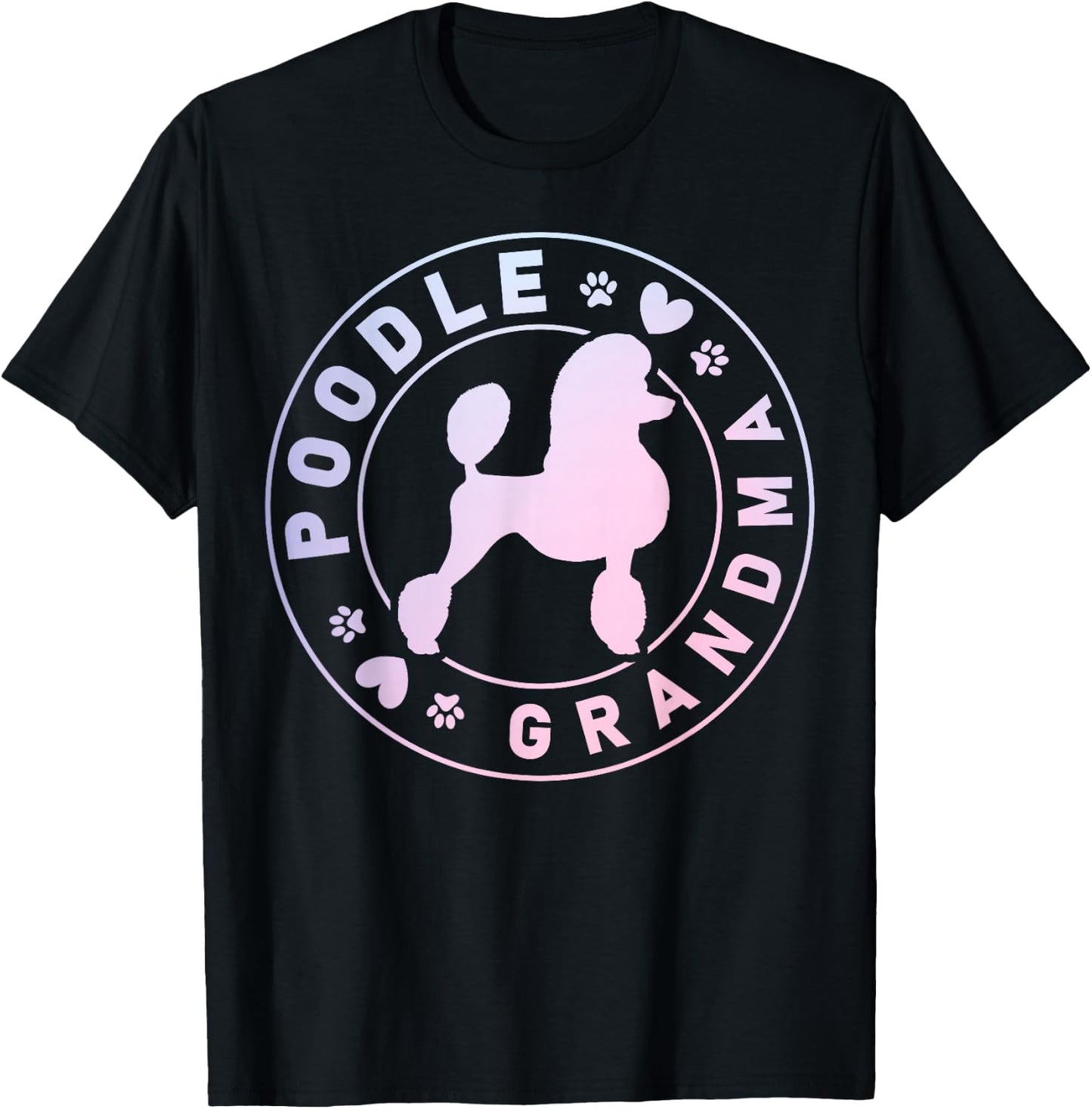 Poodle Grandma Poodle Dog Lover T-Shirt - T-Shirt | Black