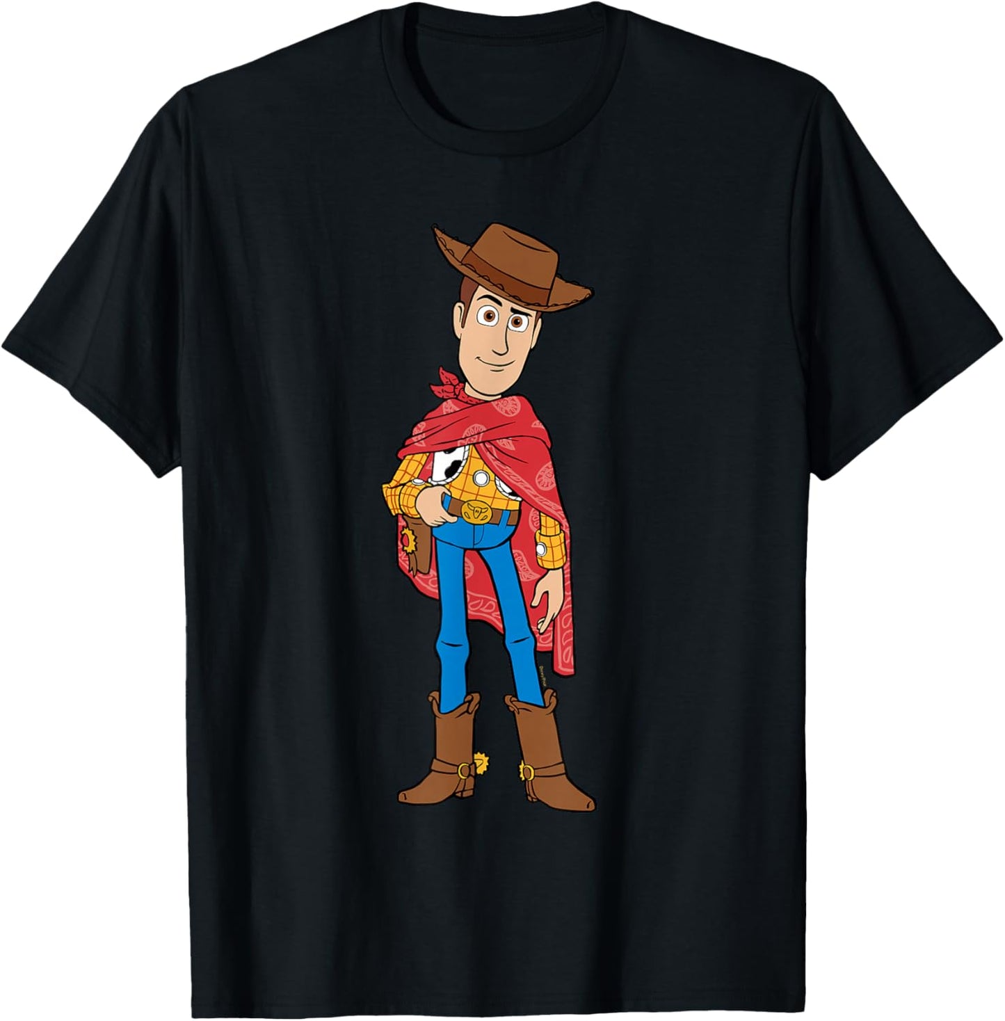Disney and Pixar's Toy Story 5 Woody with Poncho Big Pose T-Shirt - T-Shirt | Black