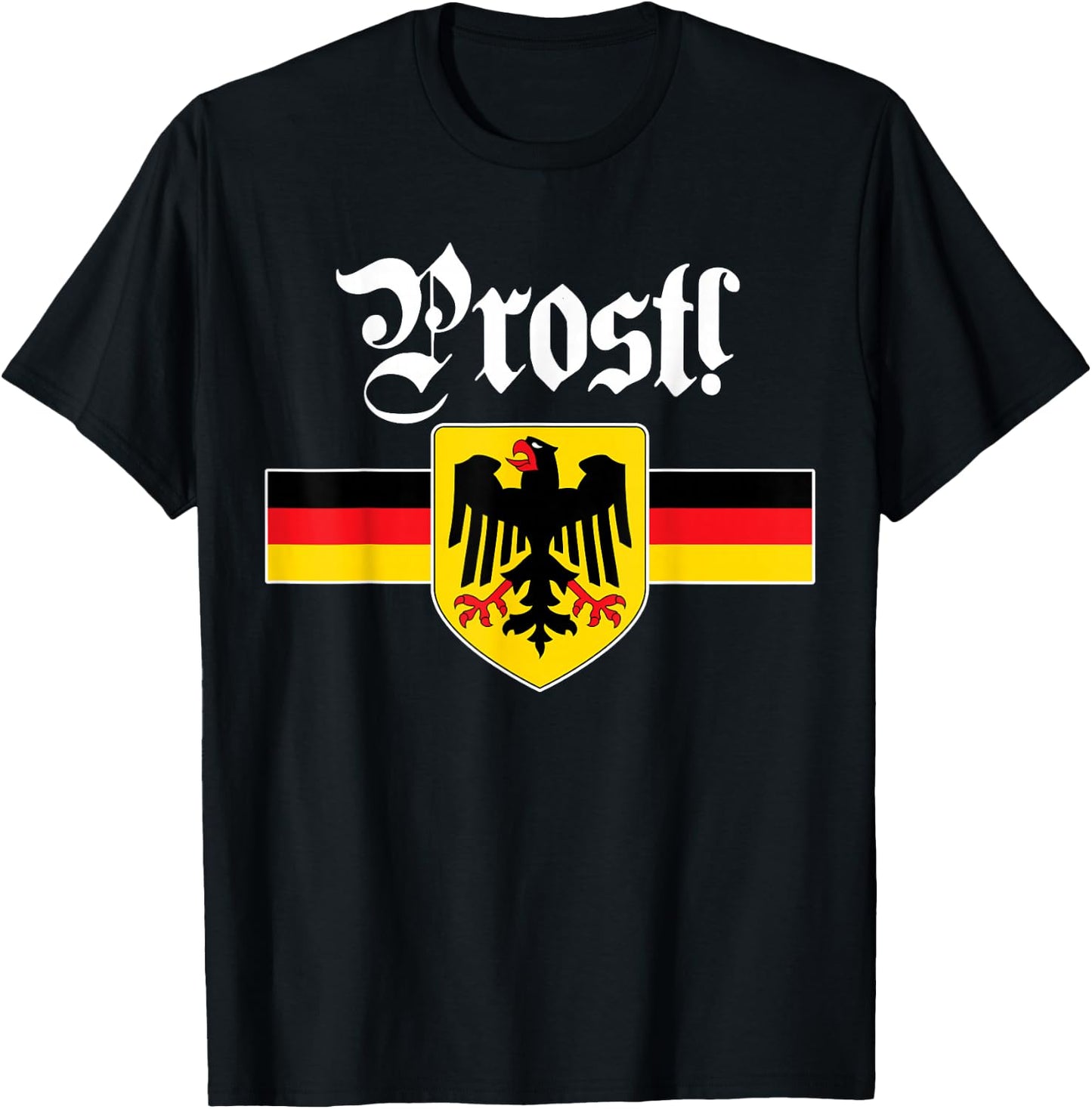 Oktoberfest by &Zoo German Coat of Arms Oktoberfest - Black, , Short Sleeve, Classic Fit, Small T-Shirt - T-Shirt | Black