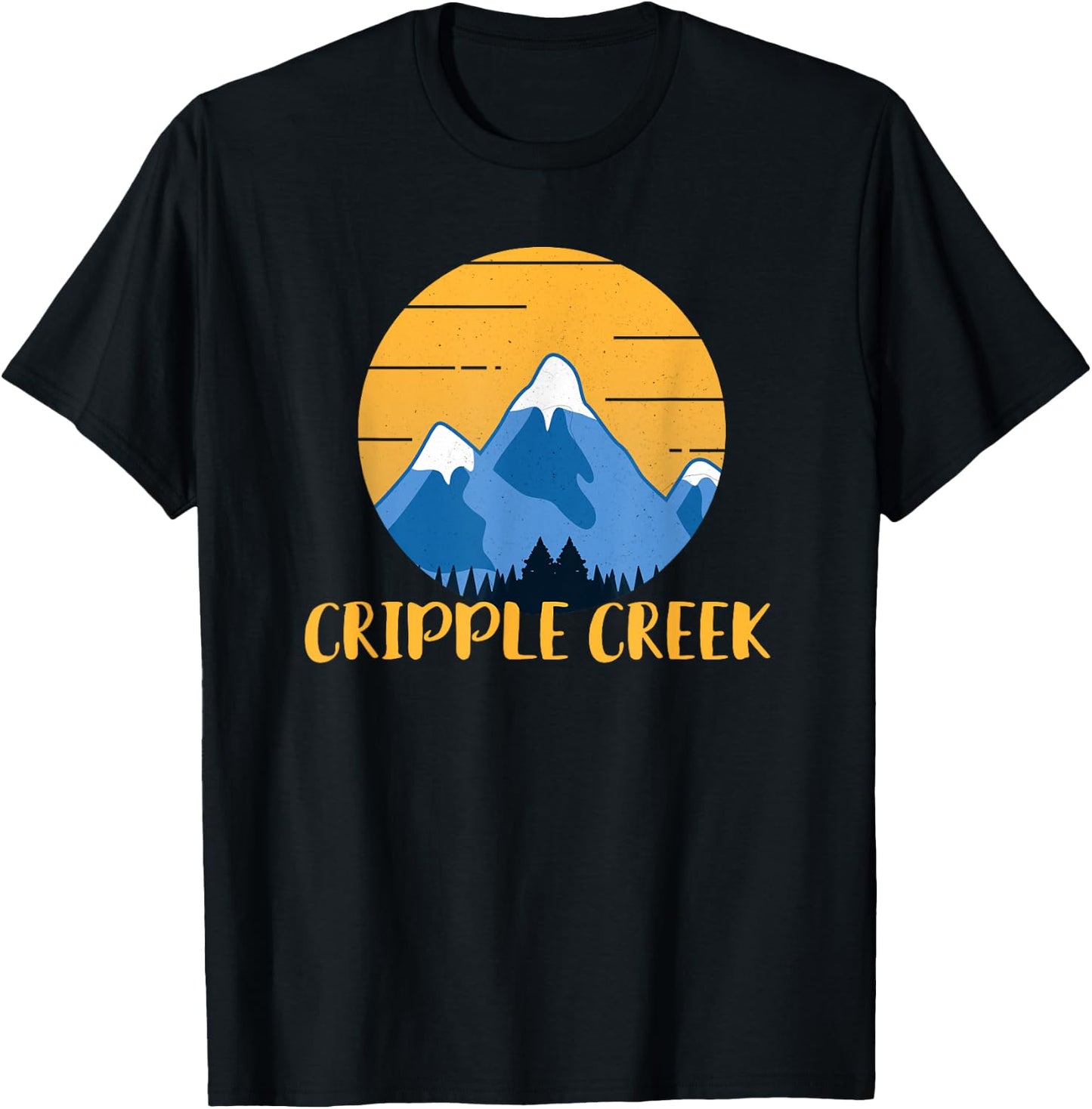 Cripple Creek Colorado Hiking Mountains T-Shirt - T-Shirt | Black
