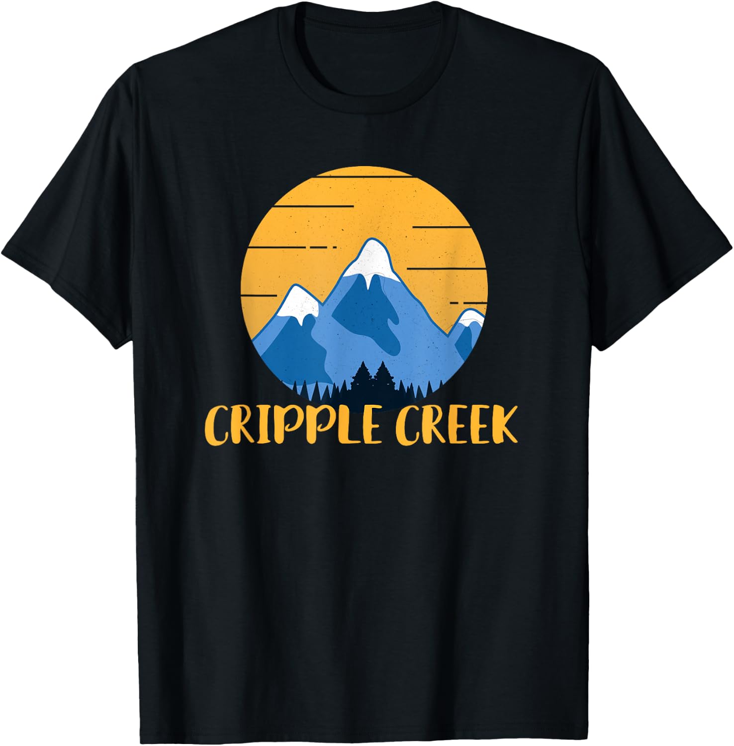 Cripple Creek Colorado Hiking Mountains T-Shirt - T-Shirt | Black