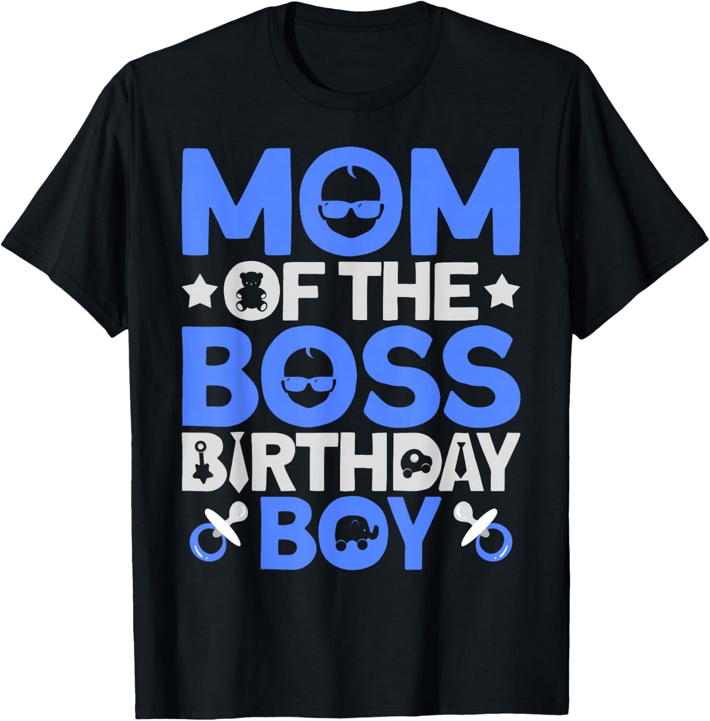 Mom Of The Boss Birthday Party Outfit Like A Boss Mom T-Shirt - T-Shirt | Black