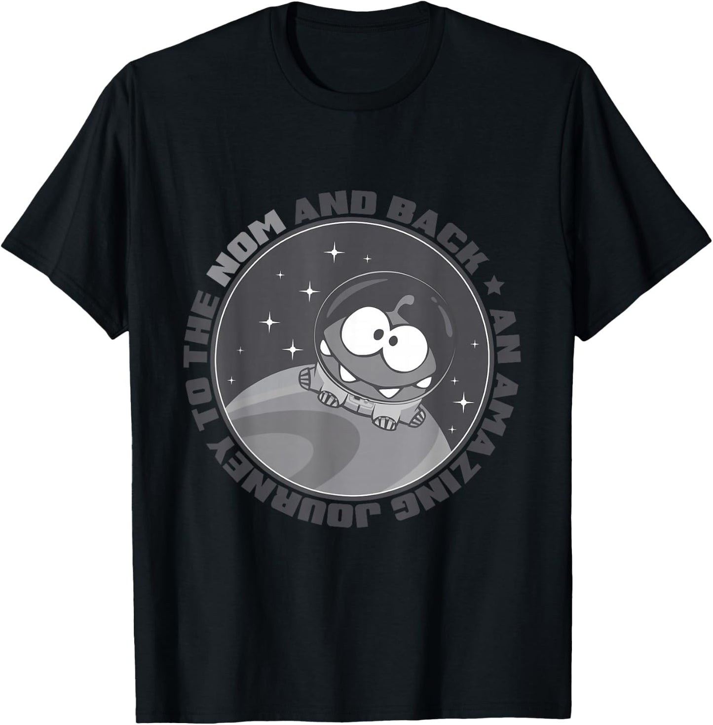 Cut the Rope: Space Om Nom T-Shirt - T-Shirt | Black
