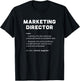 Marketing Director Funny Dictionary Definition T-Shirt - T-Shirt | Black