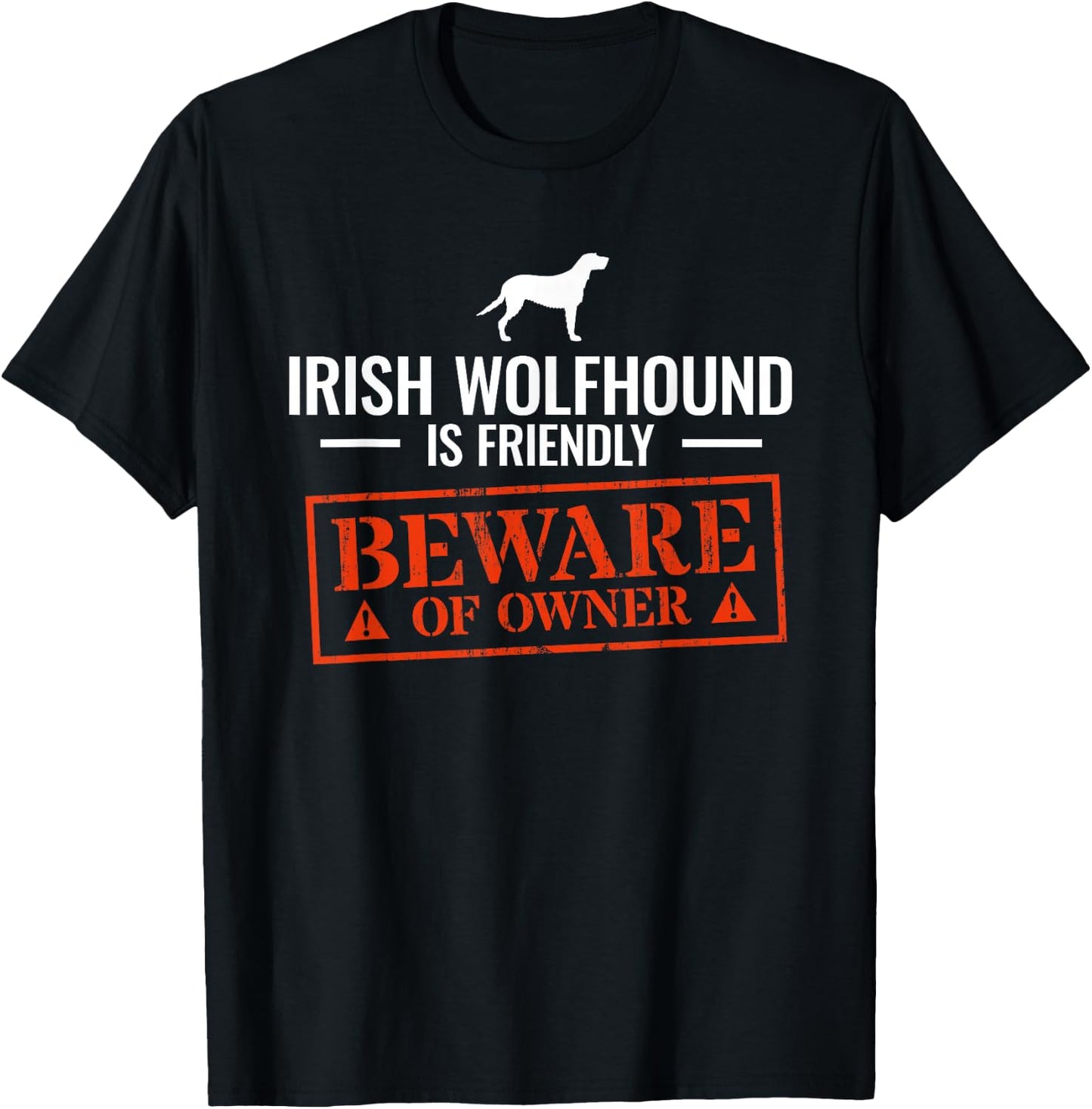 Funny Irish Wolfhound Dog Owner Dog Lover Gift Women T-Shirt - T-Shirt | Black