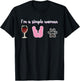 I'm Simple Woman Wine Flip flops Cute Paw Print Dog Lovers T-Shirt - T-Shirt | Black