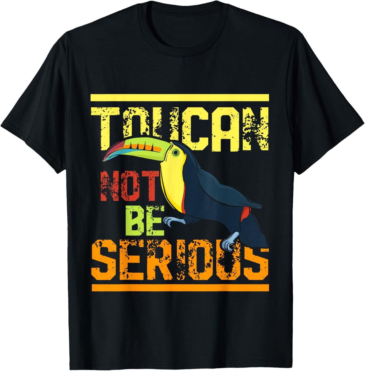 Funny Animal Gift Tropic Birds Toucan T-Shirt - T-Shirt | Black