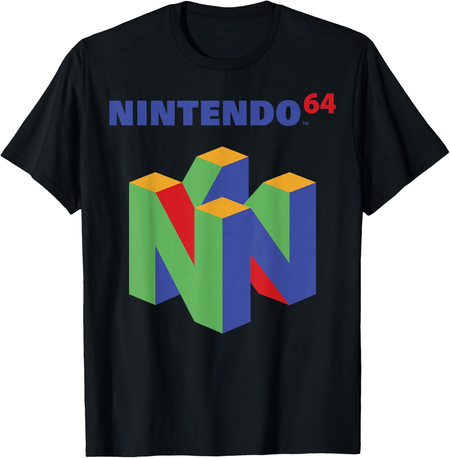 Nintendo 64 Logo Colorful Graphic T-Shirt - T-Shirt | Black