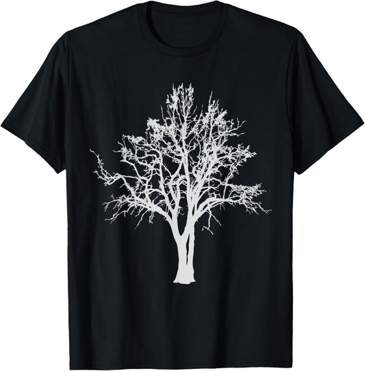 Oak Tree Design For Nature Lovers & Tree Huggers T-Shirt - T-Shirt | Black