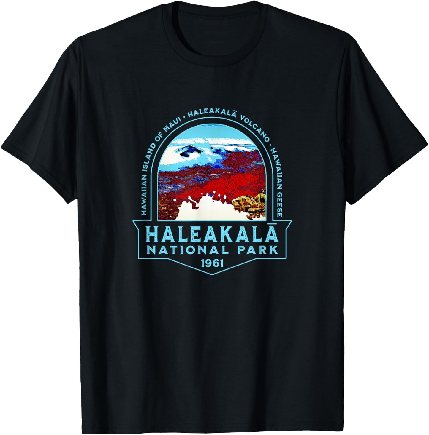 Haleakala National Park Maui Hawaii Volcano Hiking T-Shirt - T-Shirt | Black