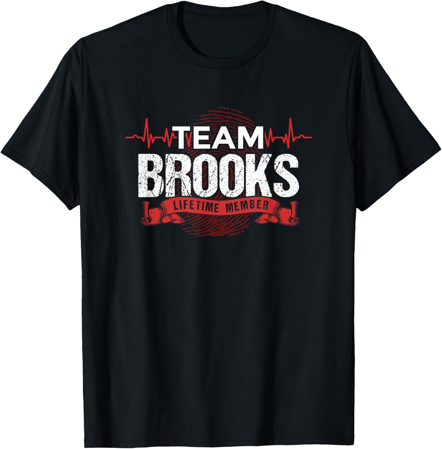 BROOKS TEAM Family Reunions DNA Heartbeat Gift T-Shirt - T-Shirt | Black