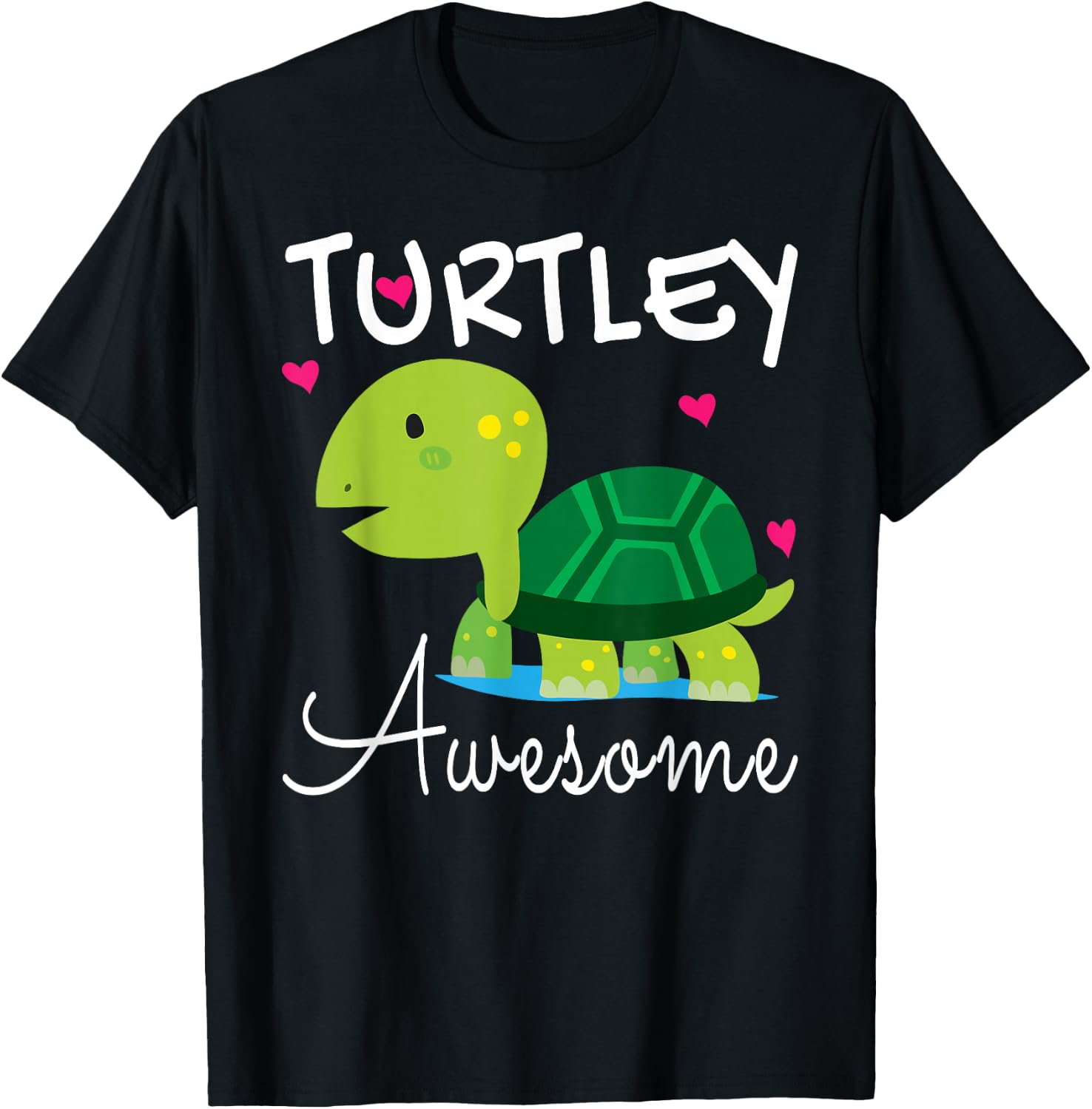 I Love Turtles - Turtley Awesome Shirt for Kids,Girls T-Shirt - T-Shirt | Black