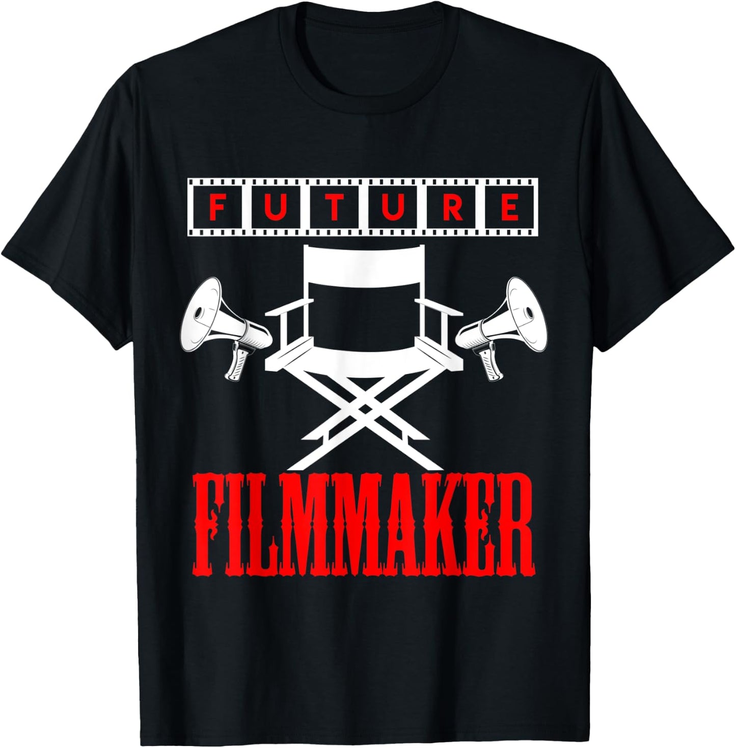 Future Filmmaker Aspiring Movie Director Lover Gift T-Shirt - T-Shirt | Black