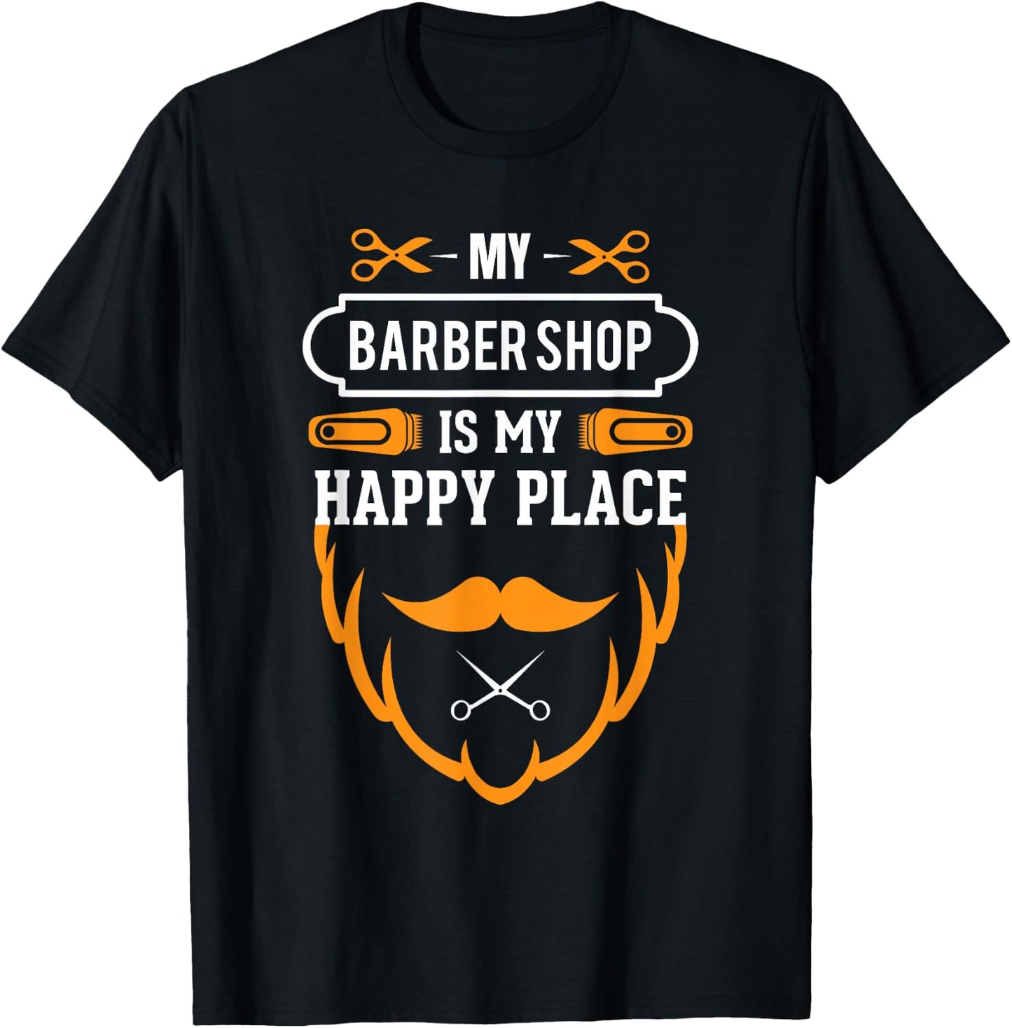 Vintage Retro Barber Shop Quote Saying Shirt Gift T-Shirt - T-Shirt | Black
