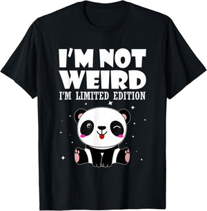 Panda Shirt I'm Not Strange I'm Limited Edition T-Shirt - T-Shirt | Black