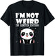 Panda Shirt I'm Not Strange I'm Limited Edition T-Shirt - T-Shirt | Black