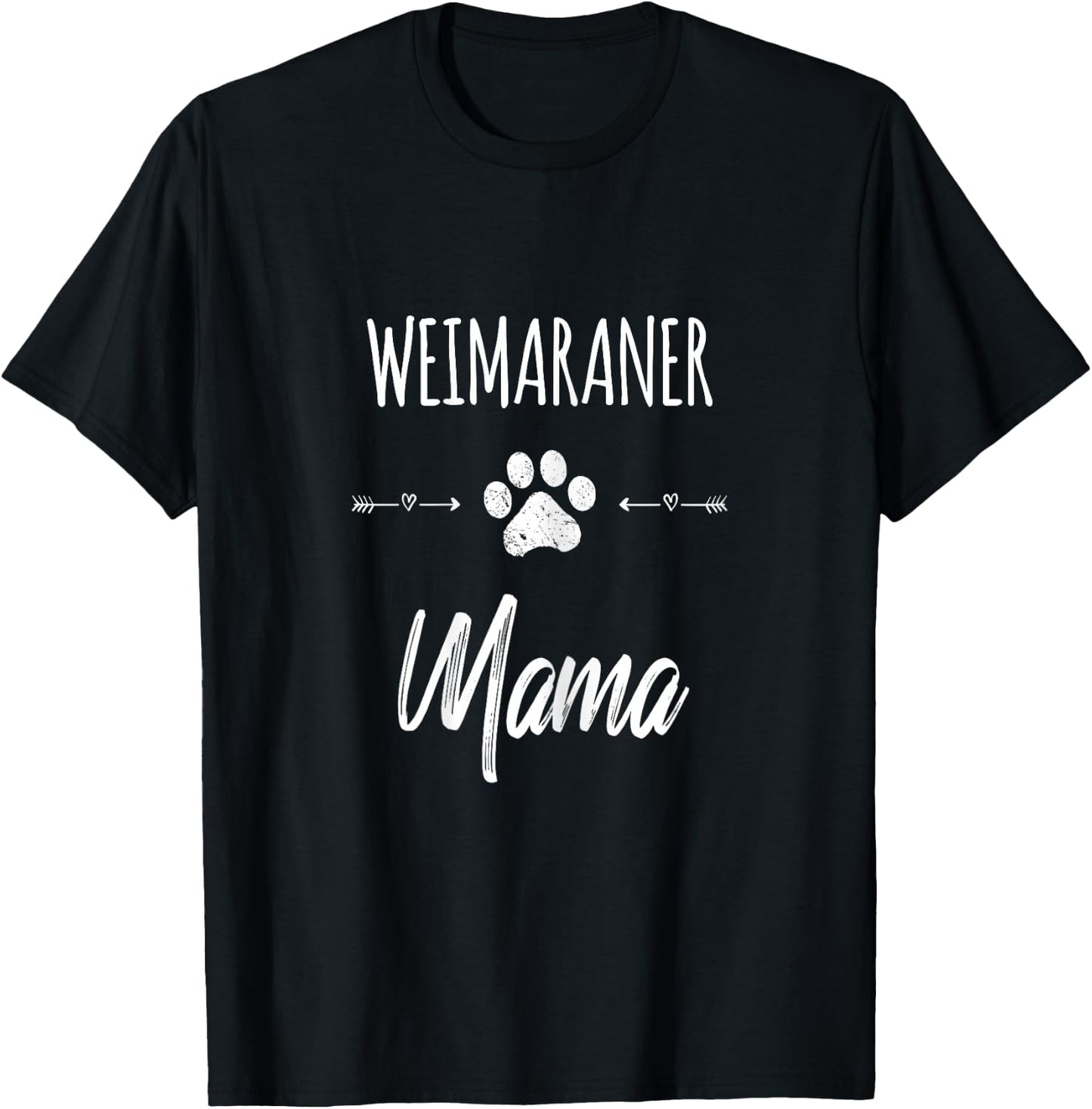 Cute Dog Mom Mama Weimaraner Love Pet Puppy Gift Girls Kids T-Shirt - T-Shirt | Black
