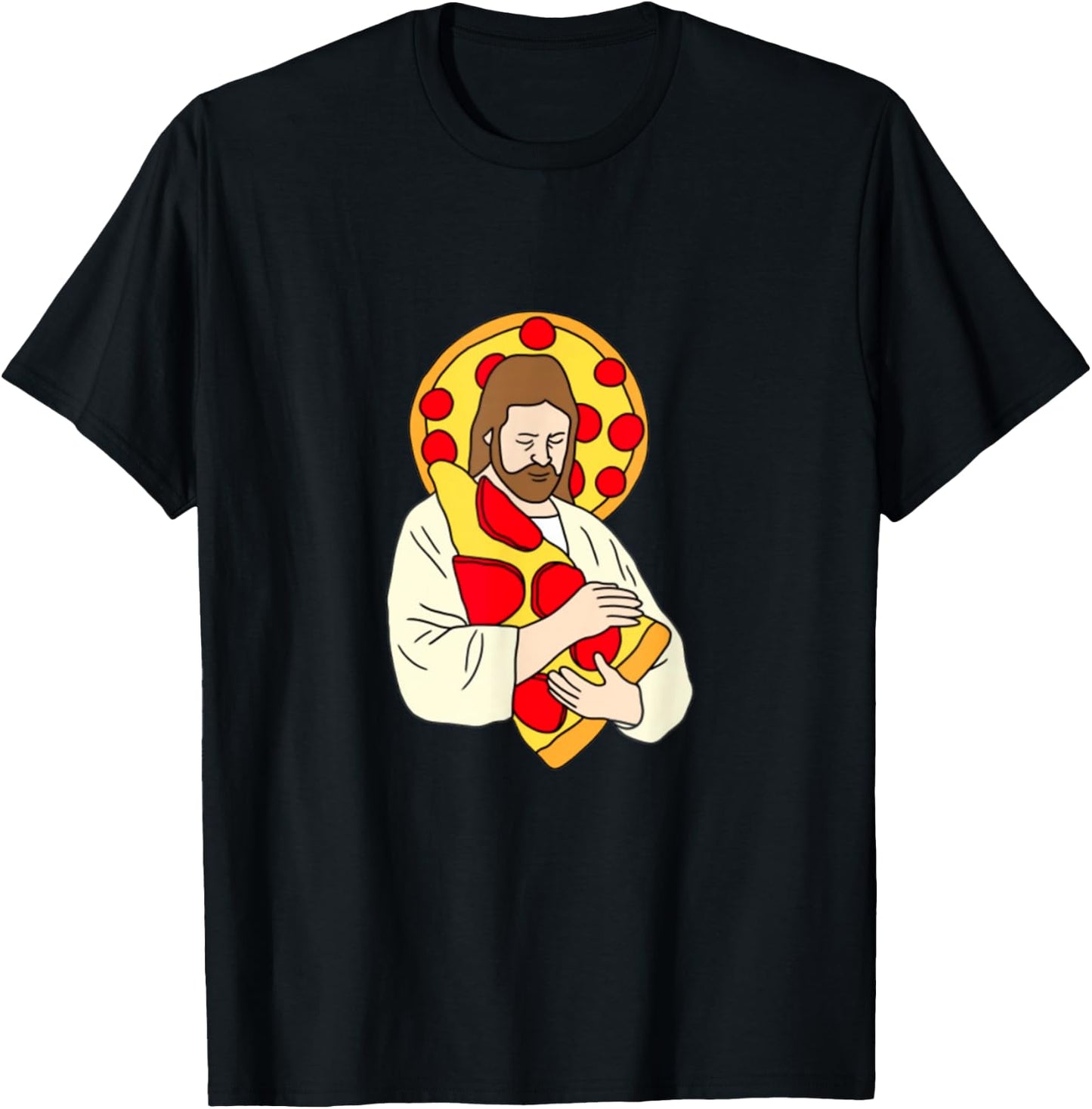 Jesus Pizza Funny Religious Shirt T-Shirt - T-Shirt | Black
