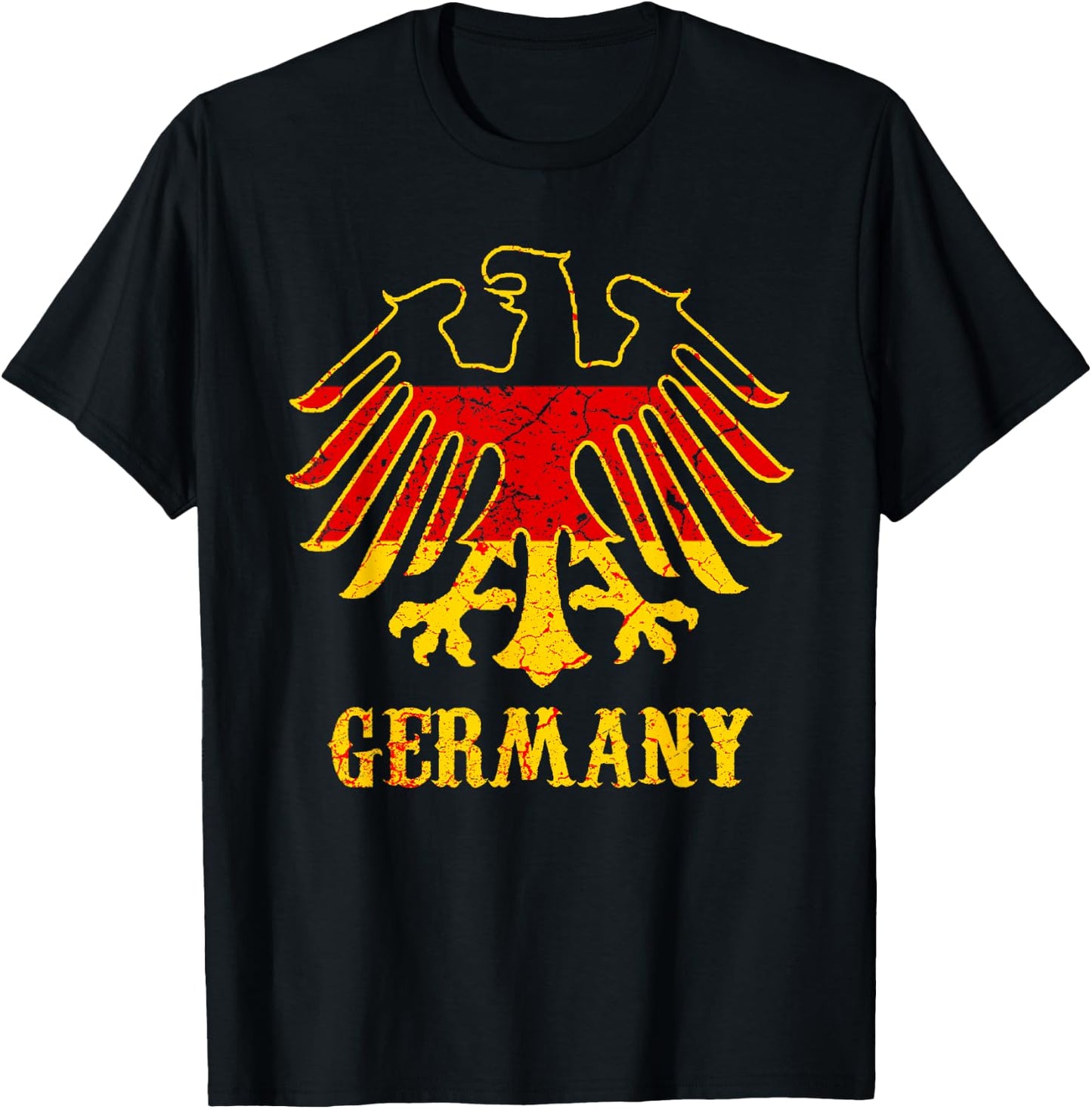 Germany German Eagle Flag National Team Gift T-Shirt - T-Shirt | Black