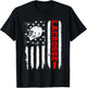 Lacrosse American Flag Distressed T-Shirt - T-Shirt | Black